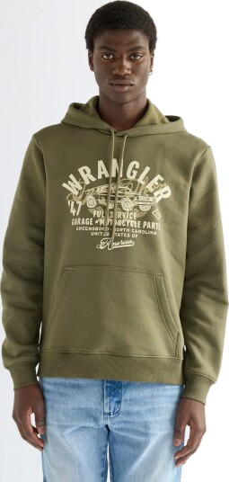 Wrangler Americana Hoodie Khaki green XXL