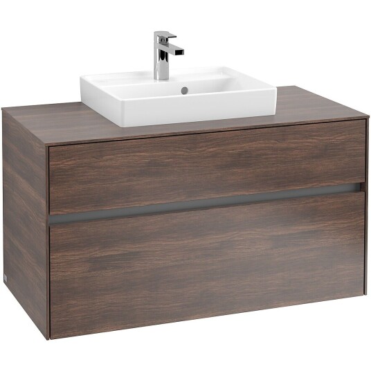 Villeroy & Boch  Collaro Servantskap med 2 skuffer 100x50x54,8 cm u/lys Arizona Eik