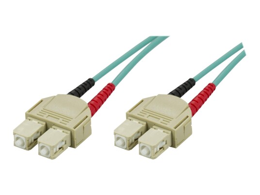 Deltaco 10m OM3 Fiberoptisk Nettverkskabel SC-Hann til SC-Hann 50/125 µm Deltaco 10m OM3 Fiberoptisk Nettverkskabel SC-Hann til SC-Hann 50/125 µm
