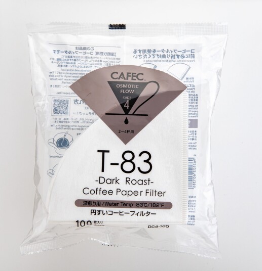 Cafec Dark Roast Filter Paper - Cup 4 (2-4 cups)