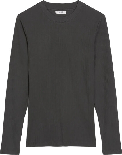 Marc O"Polo T Shirt Lsl Crewneck Rib Slim Fit Grey XL