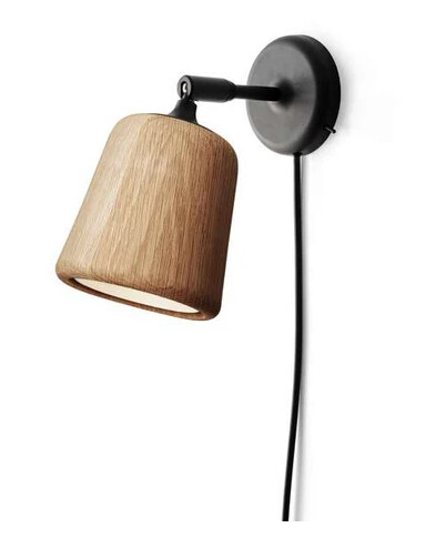 New Works Material Vegglampe Natural Oak