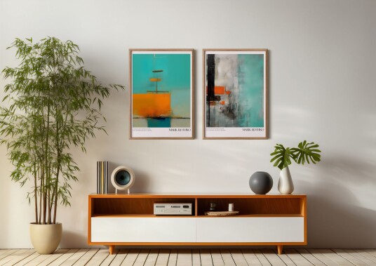 Poster Emotional Abstraction by Mark Rothko / Set of 2 Poster Emotional Abstraction by Mark Rothko / Set of 2
