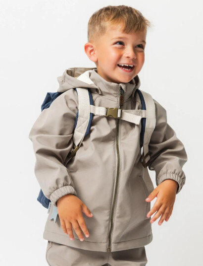 MINI A TURE Mataden Softshell Jacket. Grs Brown 11Y/146