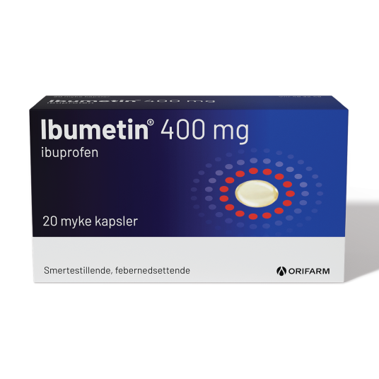 Ibumetin 400 mg kapsler 20 stk.