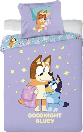 Bluey Bed Linen Bluey 009 100X140X45 Cm Purple 100X140.40X45CM Bluey Bed Linen Bluey 009 100X140X45 Cm Purple 100X140.40X45CM