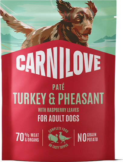 Carnilove Våtfôr til Hund med Kalkun & Fasan og Bringebærløv 300 g Carnilove Våtfôr til Hund med Kalkun & Fasan og Bringebærløv 300 g