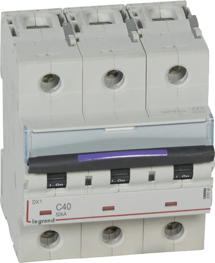 Legrand DX3 MCB automatsikring C40 3P 4.5M 50kA