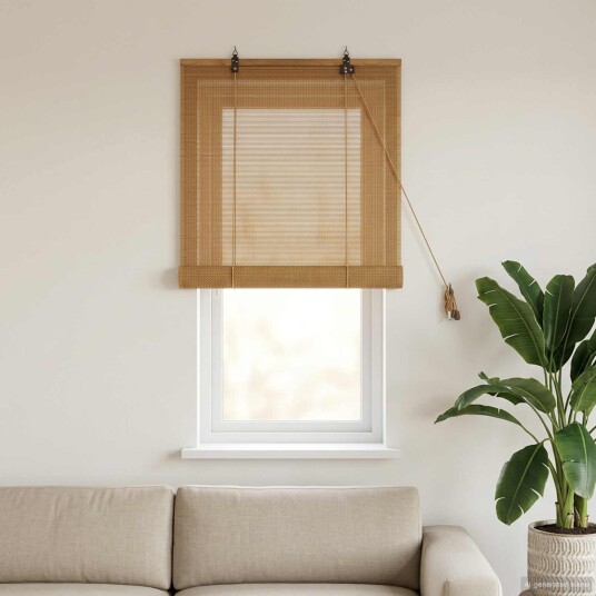 vidaXL Rullegardin Brun 60 x 160 cm Bambus
