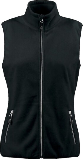 Printer Active Wear Fleecevest til damer Torge; Størrelse S; Svart