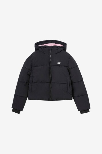 New Balance Pufferjakke NB Wide Baffle Puffer Coat Svart