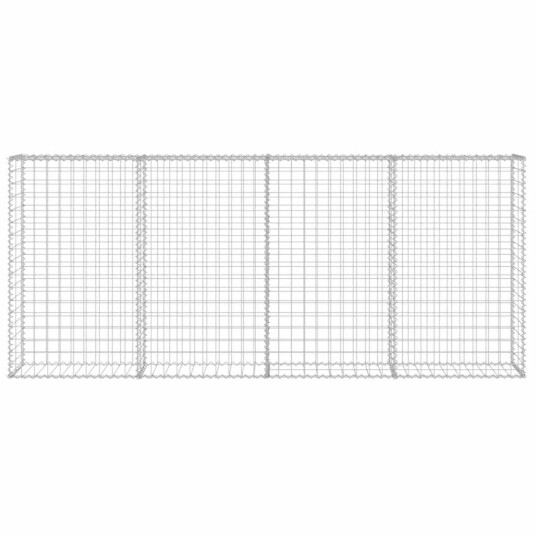 Gabion med topp- og bunndekke galvanisert stål 200x20x85 cm