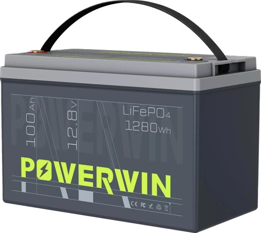 Powerwin BT100 12.8V 100Ah LiFePO4 litiumbatteri for båt, hytte, campingvogn og bobil (forbruk) Powerwin BT100 12.8V 100Ah LiFePO4 litiumbatteri for båt, hytte, campingvogn og bobil (forbruk)