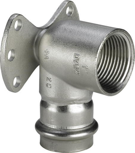 5 stk 22mm x 1/2" Sanpress Inox veggkobling