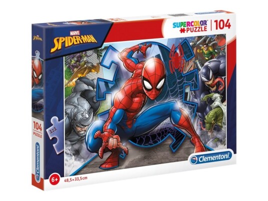 Clementoni Supercolor Marvel Spider-Man Marvel Spider-Man Puslespill 104 Deler