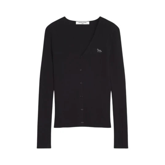 Maison Kitsuné Dame Strikkevarer Svart L, Maison Kitsuné Dame Strikkevarer Svart L,