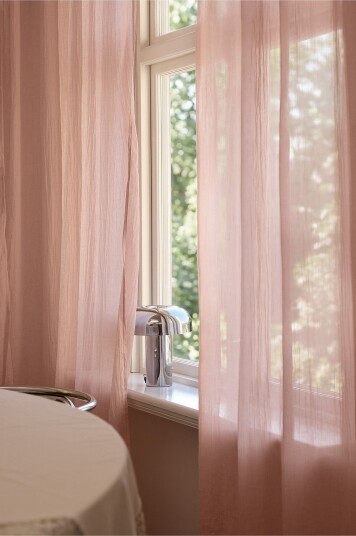 Jotex Gardin Med Multifunksjonsbånd 2pakke Pudderrosa LAYER 205040020300