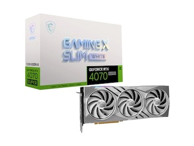 MSI GeForce RTX Gaming X Slim 4070 SUPER (hvit) - Grafikkort
