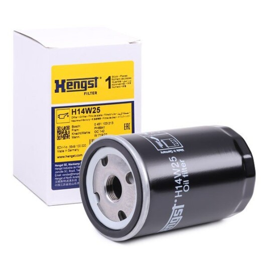 Oljefilter HENGST FILTER H14W25 Oljefilter HENGST FILTER H14W25
