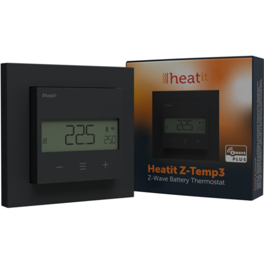 Heatit Z-Wave Z-Temp3 Black Heatit Z-Wave Z-Temp3 Black