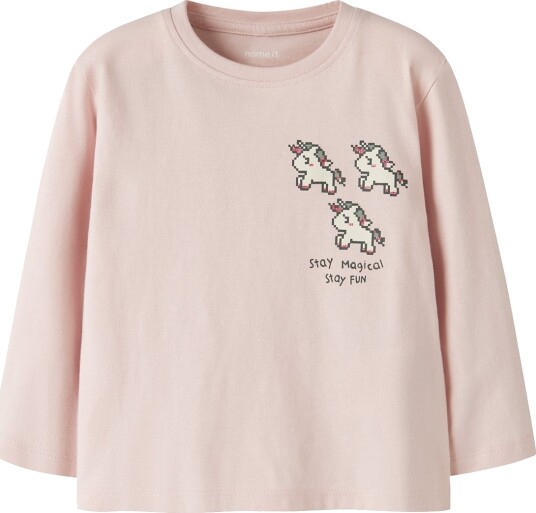 Name It Nmflilithe Ls Nreg Top Box Pink 80