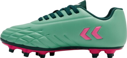 Hummel Fotballsko Topp Star F. G. LC Jr June Bug/Rosa Flam Hummel 29 Fotballsko Grønn