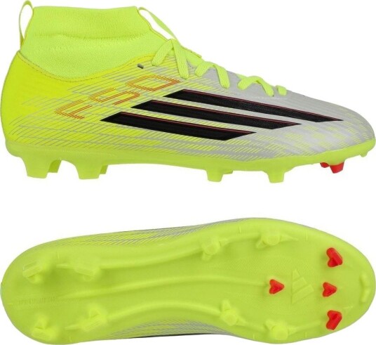 adidas F50 League Mid Fg/ag Born For Goals Gul/svart/lucid Red Barn størrelse 31 adidas F50 League Mid Fg/ag Born For Goals Gul/svart/lucid Red Barn størrelse 31