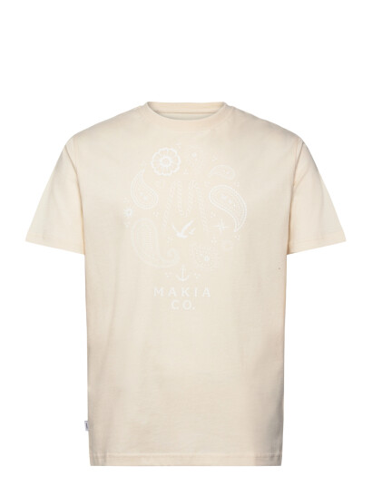 Makia Beam T Shirt   Cream   M