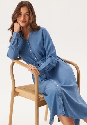 GANT Reg Chambray Shirt dress Light Indigo 34 GANT Reg Chambray Shirt dress Light Indigo 34