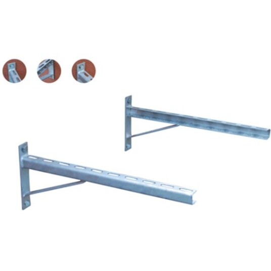 GrøntKlima AS Veggbrakett SZW600 Varmgalvanisert 150kg 2pk