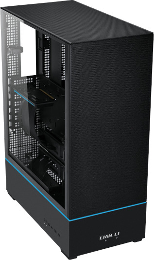 Lian Li SUP01 Miditower Kabinett med Herdet Glass Svart Lian Li SUP01 Miditower Kabinett med Herdet Glass Svart