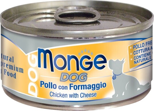 Monge Wet Dog Våtfôr Natural Med Ost Kylling 12 X 95 G Monge Wet Dog Våtfôr Natural Med Ost Kylling 12 X 95 G