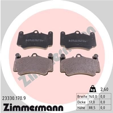 Bremseklosser ZIMMERMANN 23330.170.9