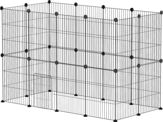 Utendørs Innhegning Smådyr Stål 120L X 60W X 80H cm Utendørs Innhegning Smådyr Stål 120L X 60W X 80H cm