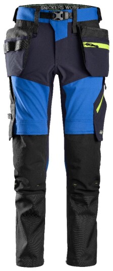 Snickers Workwear 6940 FlexiWork Softshellbukse blå C54