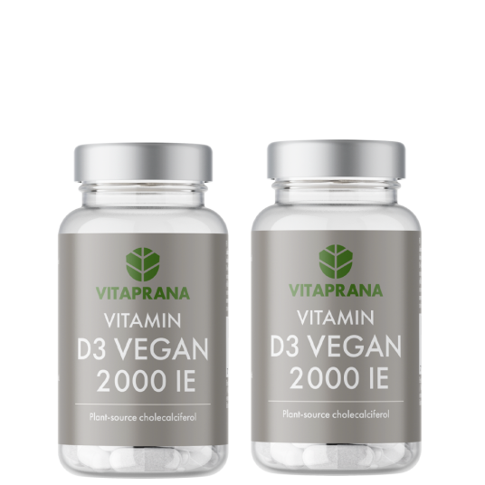 2 X Vitamin D3 Vegan 2000 IE 110 kapslar