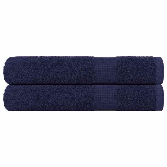 Badstuhåndklær FROGN 2 stk marineblå 80x200 cm 360 gsm Badstuhåndklær FROGN 2 stk marineblå 80x200 cm 360 gsm