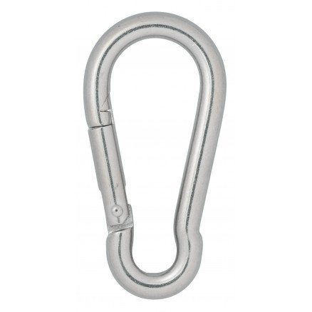 Infinity Hearts Brannmannshake/Karabinhake med Rustfritt Stål Sølv 90mm 3 stk