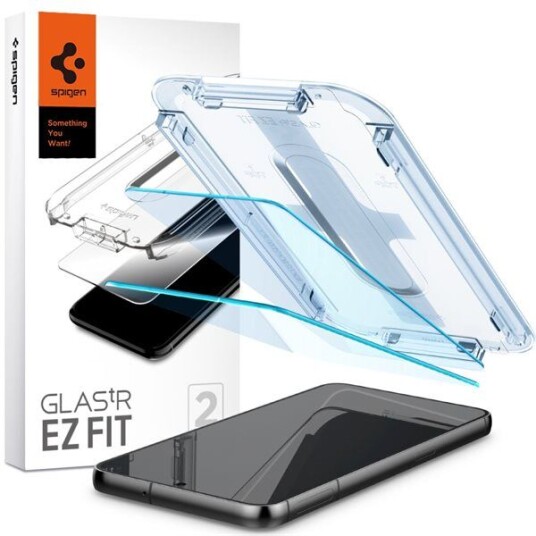 Spigen Glas.tR EZ Fit Skjermbeskytter for Samsung Galaxy S23 - 2 Pakke