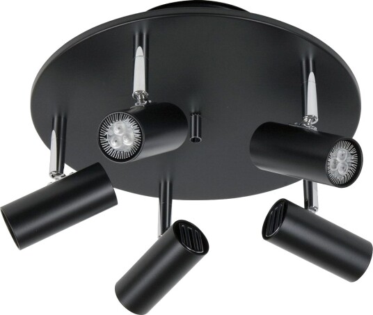 Cato S6765 Takspot  Inkl LED pærer  Matt Sort