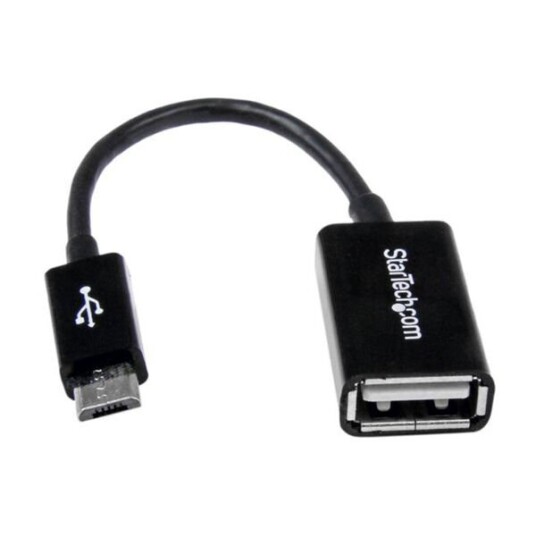 StarTech USB A til Micro-B OTG Adapter 12,7 cm Svart