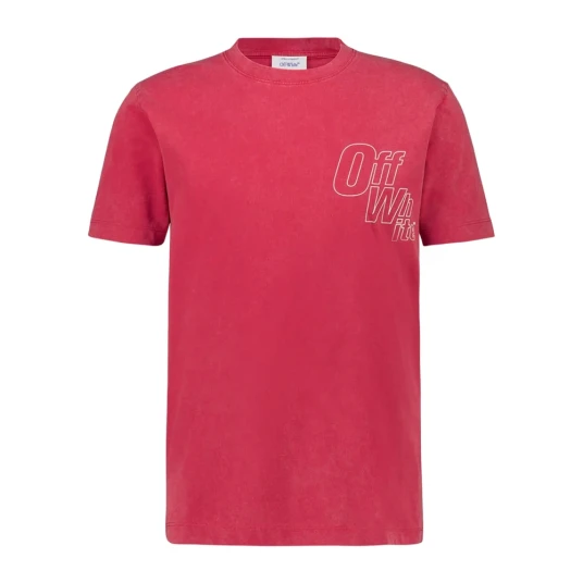 Off White Herre Topper Rød M Off White Herre Topper Rød M
