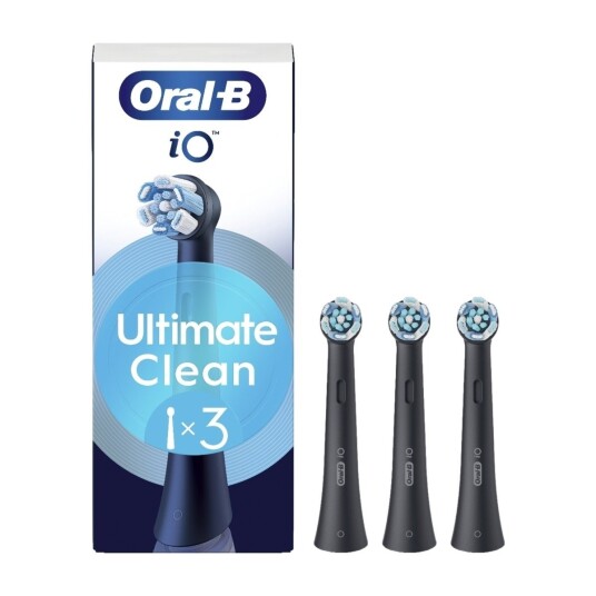 Oral-B iO Ultimate Clean Børstehoder 3 stk sort Oral-B iO Ultimate Clean Børstehoder 3 stk sort