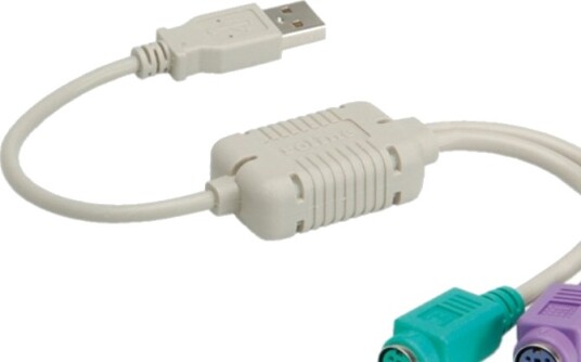 Roline Usb To 2X Ps/2 Adapter Cable Grå