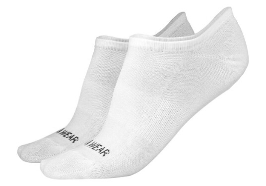 Ankle Socks 2-Pack, White Vit 43-46