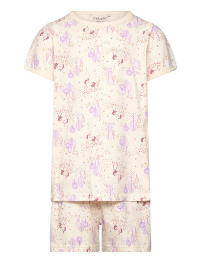 CeLaVi Pyjamas Ss W. Aop - Multi/patterned - 80
