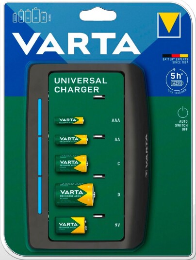 Varta Easy Universal Batterilader AAA/AA/C/D/9V