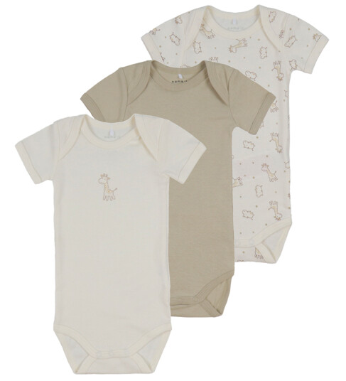 Name It Kortermet body 3-pakning Jet Stream