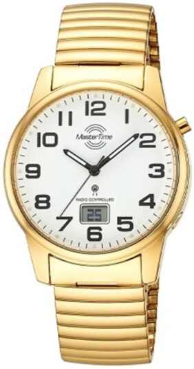 Master Time Herreklokke MTGA 10946 12Z Super Power Hvit/Gulltonet