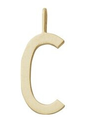 Design Letters Archetype Charm 16 mm Gold A-Z C